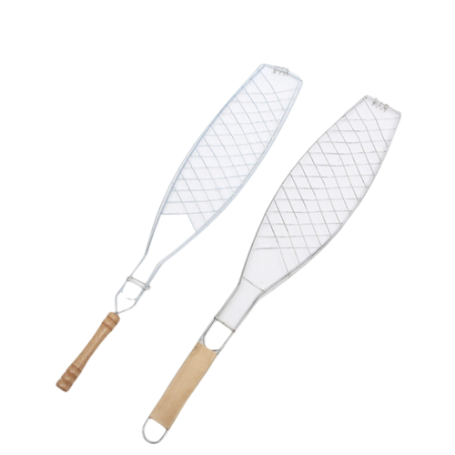 Fish Grill Tongs, Ergonomic, Flat Handle, Simple Portable
