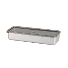 Lebensmittel-Aufbewahrungsbehälter, Edelstahl, Küchenbox mit auslaufsicherem Deckel, Zubehör, 1000 ml