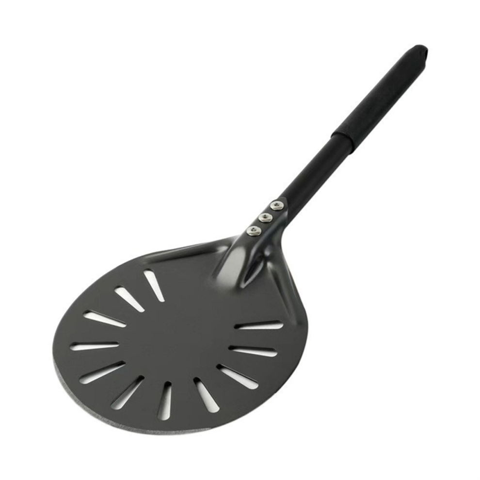Exogio Pizza Turning Peel With Long Handle Aluminum Non-Stick Spinner Scratch Resistant Paddle
