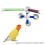 Suction Cup Pet Bird Parrot Bath Shower Stand Platform Pole Double Stick Claw Sharpening Fun Perch 4