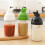 Salad Dressing Container, Bottles Shaker Prevent Leakage Jar with Lid B 10