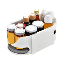 Combinable Lazy Turntable Organizer, DIY 360 Rotate Fridge Organization & Storage,Rotating Shelves for Kitchen