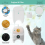 Pet Water Fountain Filter Replacement Set and for 4L Cat Drinker Accessories 5