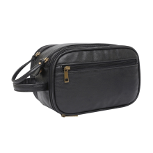 Trousse de toilette multi-poches pour femmes et hommes, trousse de maquillage de voyage, organiseur de maquillage étanche à suspendre, noire