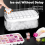 Container with Lid Molds Ice Trays for Freezer Tray Mold Removable 5