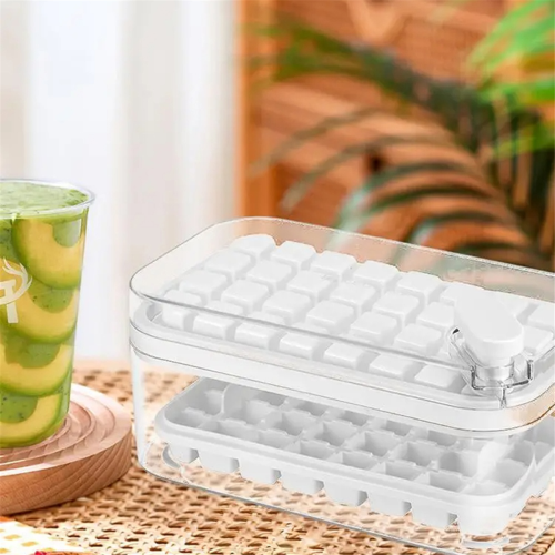 Container with Lid Molds Ice Trays for Freezer Tray Mold Removable 2