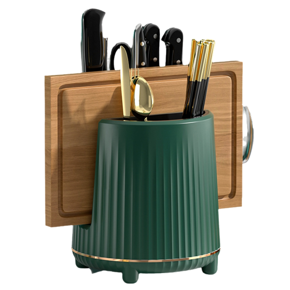 Rotierender MesserstäNder, BestecklöFfel, EssstäBchen, Gabel-Aufbewahrungsregalbox, Multifunktionale KüChen-C-image