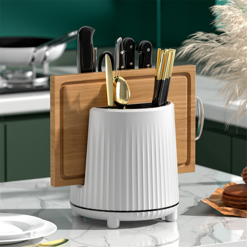 Rotating Knife Rack, Cutlery Spoon, Chopsticks, Fork Storage Rack Box, Multifunctional Kitchen C 1