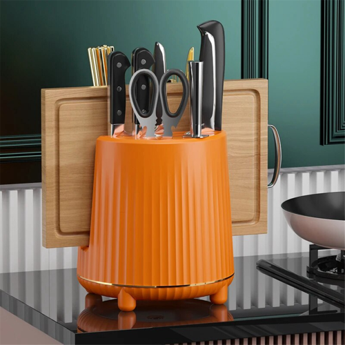 Rotating Knife Rack, Cutlery Spoon, Chopsticks, Fork Storage Rack Box, Multifunctional Kitchen C 2
