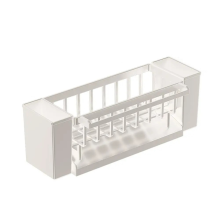 Selbstentleerende Spüle Regal Seife Halter Geschirrtuch Handtuch Rack Filter Korb Küche Ablauf Weiß