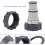 4Pack Pool Hose Adapter,Type A Connector for 1.5/1.25 Inch Vacuum Adapters, Threaded Connection 3