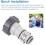 4Pack Pool Hose Adapter,Type A Connector for 1.5/1.25 Inch Vacuum Adapters, Threaded Connection 4