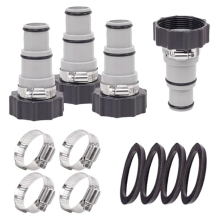 4er-Pack Poolschlauchadapter, Typ-A-Anschluss für 1,5/1,25 Zoll Vakuumadapter, Gewindeanschluss
