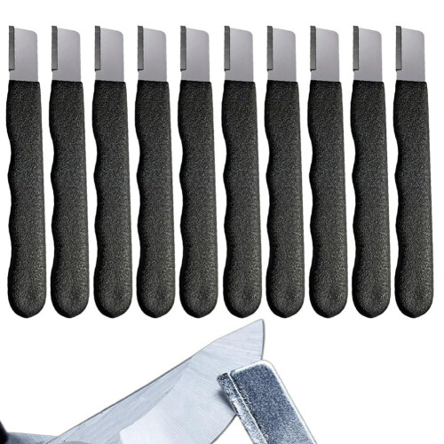 Portable Quick Knife Sharpener, Lawn Mower Dull Blade Multifunctional Garden Tool Sharpener,Black 2