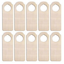 20 pezzi di cartelli appendiabiti in legno grezzo per pittura fai da te, artigianato, casa, ufficio, hotel, decorazione, uso aziendale F