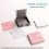 Porta note adesive con stencil, dispenser compatibile con note, organizer per blocco note, B 5
