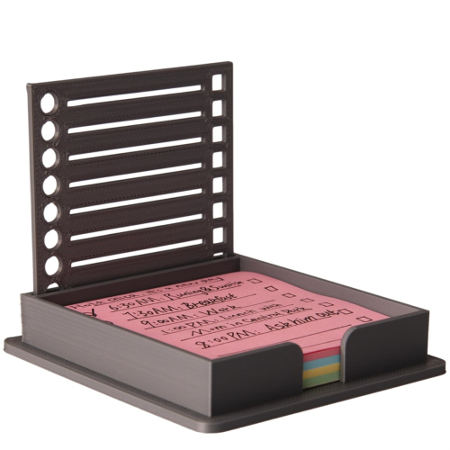 Porta note adesive con stencil, dispenser compatibile con note, organizer per blocco, A