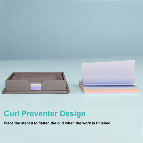 Porta note adesive con stencil, dispenser compatibile con note, organizer per blocco note, B 2