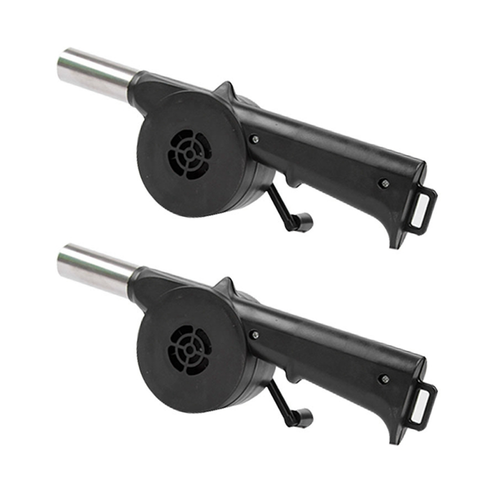 2Pcs Hand Bbq Fan Outdoor Air Blower For Barbecue Picnic Manual Crank Grill Fire Bellows Tools 4852752444900