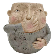 Nez pincé fille charnue pot de fleur résine artisanat maison jardin bureau ornements cadeau