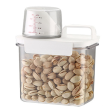Boîte de conservation hermétique pour céréales, seau transparent pour riz, récipient pour pâtes, 1 100 ml