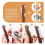 2Pcs Bread Lame Tool Knife Sourdough Scoring with 10 Pcs Replaceable Blades Wooden Handle Slashing 4