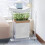Acrylic Coffee Table Square Side Accent Sofa Bedside Clear Double Tier Snack Tea for Room 9