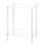 Acrylic Coffee Table Square Side Accent Sofa Bedside Clear Double Tier Snack Tea for Room 1