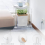 Acrylic Coffee Table Square Side Accent Sofa Bedside Clear Double Tier Snack Tea for Room 5