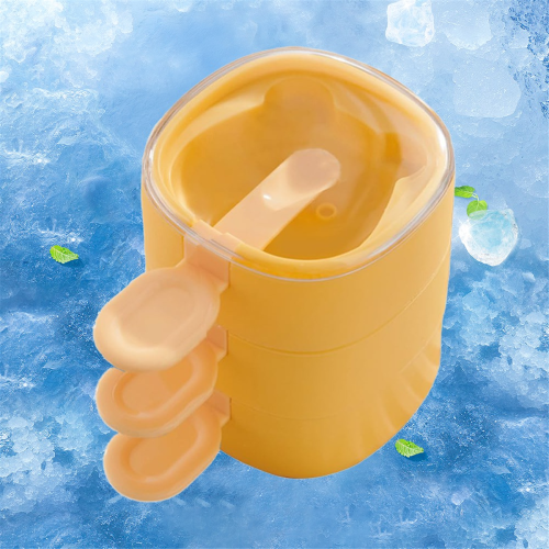 Multi-Layer Ice Cream Mold Silicone Homemade Stackable Popsicle Molds DIY Cute Reusable Popsicles White 1
