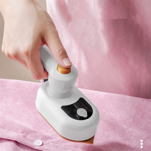 Mini Portable Iron Handheld Ironing Machine Household Rotating Folding EU PLUG (White) 2