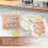 Egg Holder for Refrigerator Rolling Organizer Container Saving Roller Dispenser Stackable Fridge Tray White 6