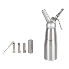500 ml Sahneschäumer aus Edelstahl, eingelegte Vase, wiederverwendbar zum Backen