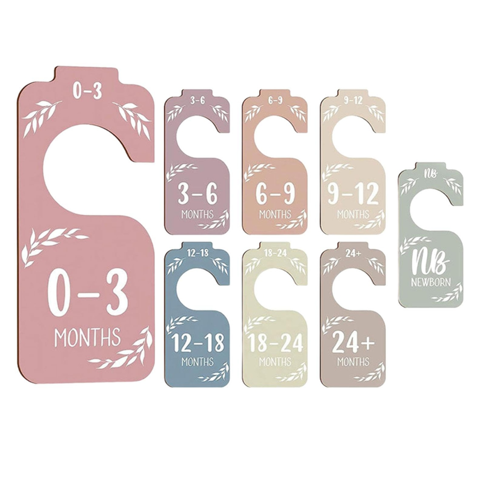 16Pcs Wooden Baby Closet Dividers Clothes Organizer Newborn Supplies For New Parents Exogio