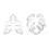 2Pcs Plant Stem Plastic Support,Flower Holder,Reusable Retaining Support,A+B 1