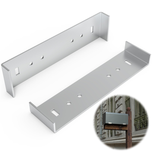 Metal Mailbox Mounting Bracket Large for Mailboxes with 8Inch Wide Floor 2Pcs 2