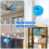 Ceiling Fan Cleaner Duster Telescopic Handle with Removable Cleaning Head Reusable Microfiber Blade A 4