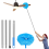 Ceiling Fan Cleaner Duster Telescopic Handle with Removable Cleaning Head Reusable Microfiber Blade A 8