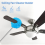 Ceiling Fan Cleaner Duster Telescopic Handle with Removable Cleaning Head Reusable Microfiber Blade A 10
