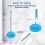 Ceiling Fan Cleaner Duster Telescopic Handle with Removable Cleaning Head Reusable Microfiber Blade A 5
