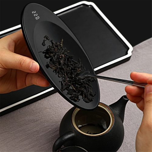 Pocket Mini Scale, Jewelry Tea Weighing Tool, Portable Digital Multi-Function Electronic Scale Wood Grain 2