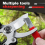 Portable Quick Sharpener, Lawnmower Dull Blade Multipurpose Garden Tool Sharpener Stone Red 3