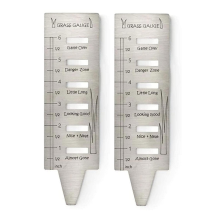 Lawn Grass Gauge - Stainless Steel Gauges Gardening for Gifts,Lawn Tool Yard Landscaping Plant 2Pcs
