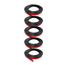 5 Rollen Fenstergitter-Einsätze, Gitter-Set, selbstklebend, zum Abziehen und Aufkleben, Zierleiste, simuliert, DIY, dekorativ, Schwarz