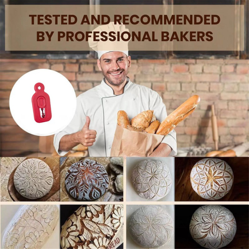 CreativeBread Scoring Tools Dough Bread Baking Prop Surfaces Texture Cutting for Bakery Black 2