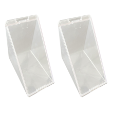 Contenitore per sandwich triangolare, riutilizzabile, lavabile, trasparente, 2 pezzi
