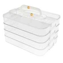 4 Layer Lunch Meat Container for Refrigerator Organizing Bacon Storage Food Box Fridge