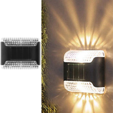 6 luci solari per recinzione, per esterni, luminose, impermeabili, per patio, decorazioni, luci da ponte, A