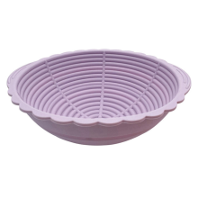 Cestino per la lievitazione del pane, cestello per la cottura del pane a lievitazione naturale pieghevole rotondo in silicone, ciotole impermeabili,