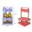 4 Holes Foldable Plastic Beverage Carrier,Reusable Drink Holder with Handle Portable Blue 5